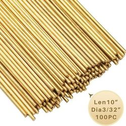 100 Pcs 10 Inch Brass Rods - Brand New 

