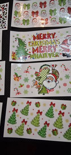 Christmas DTf wraps= $2 each