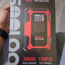 GOOLOO A3 3000A Jump Starter & 150PSI Tire Inflator