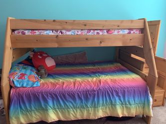 Bunk beds w, mattress and dresser