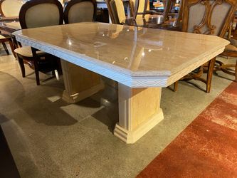 Marble Pattern Rectangular Dining Table
