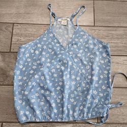 Blue floral Top Size M