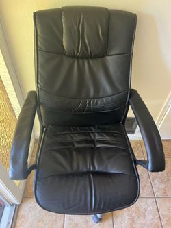 Black Leather Office Chair