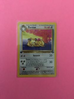 1st edition Persian 42/64 Pokemon Card from Jungle