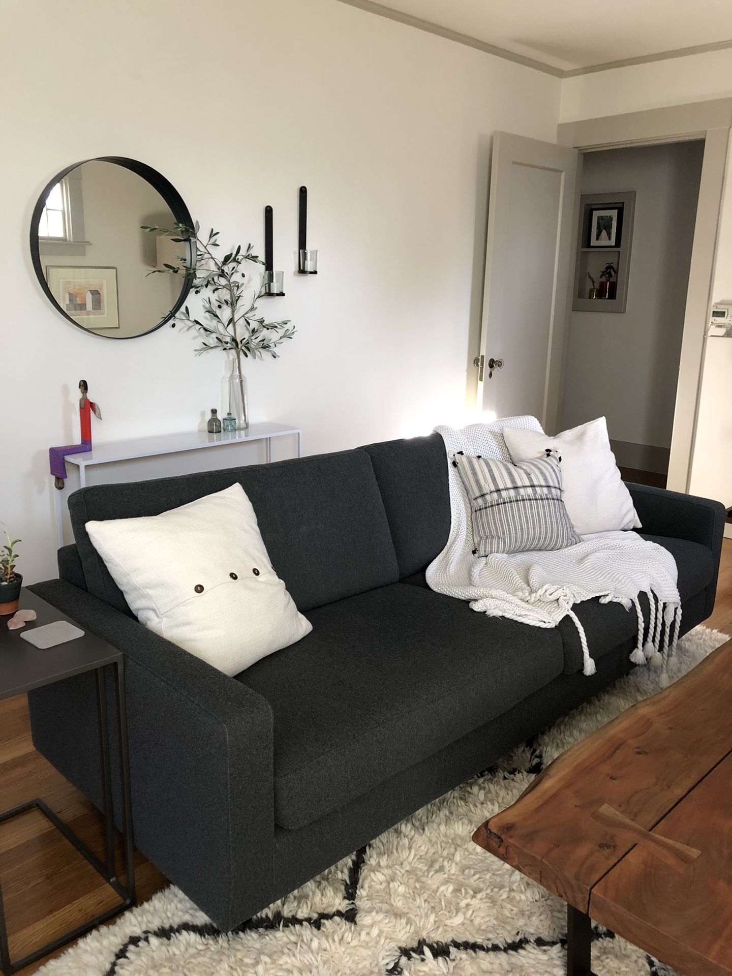 EQ3 Oskar sofa - almost new! Orig $1900.