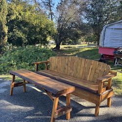 Eucalyptus Bench Set