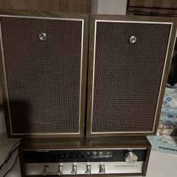 Vintage Masterwork M-4800 AM/FM Multiplex Stereo W/ Masterwork M-500 Speakers.
