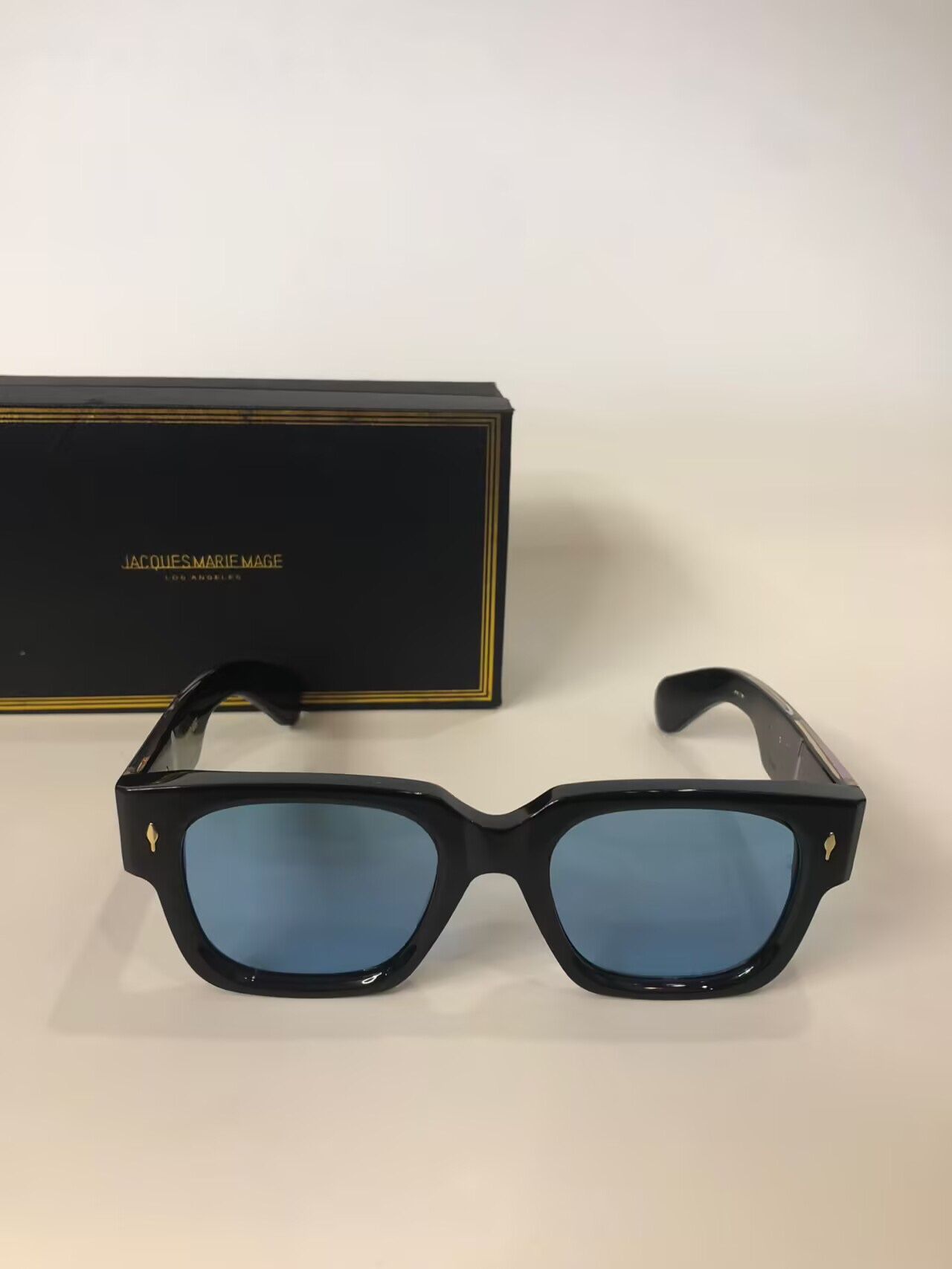 Jacques Marie Mage JMME2AP 51*23 Square-framed Blue lens Sunglasses