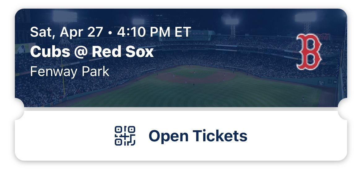 Cubs Red Sox Sat 4/27