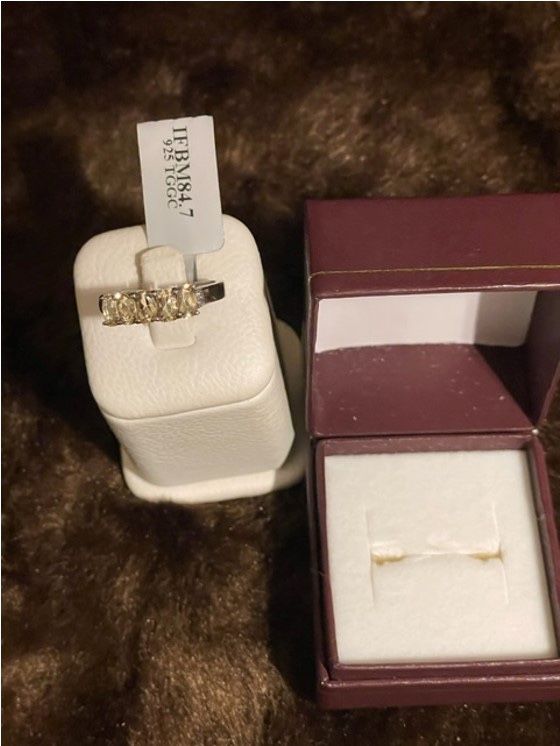 New, Firm, Size 7, Heliodor & White Topaz Sterling Silver Ring, 1.23 TCW