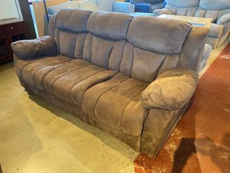 Chocolate Brown Soft Three Seater Sofa