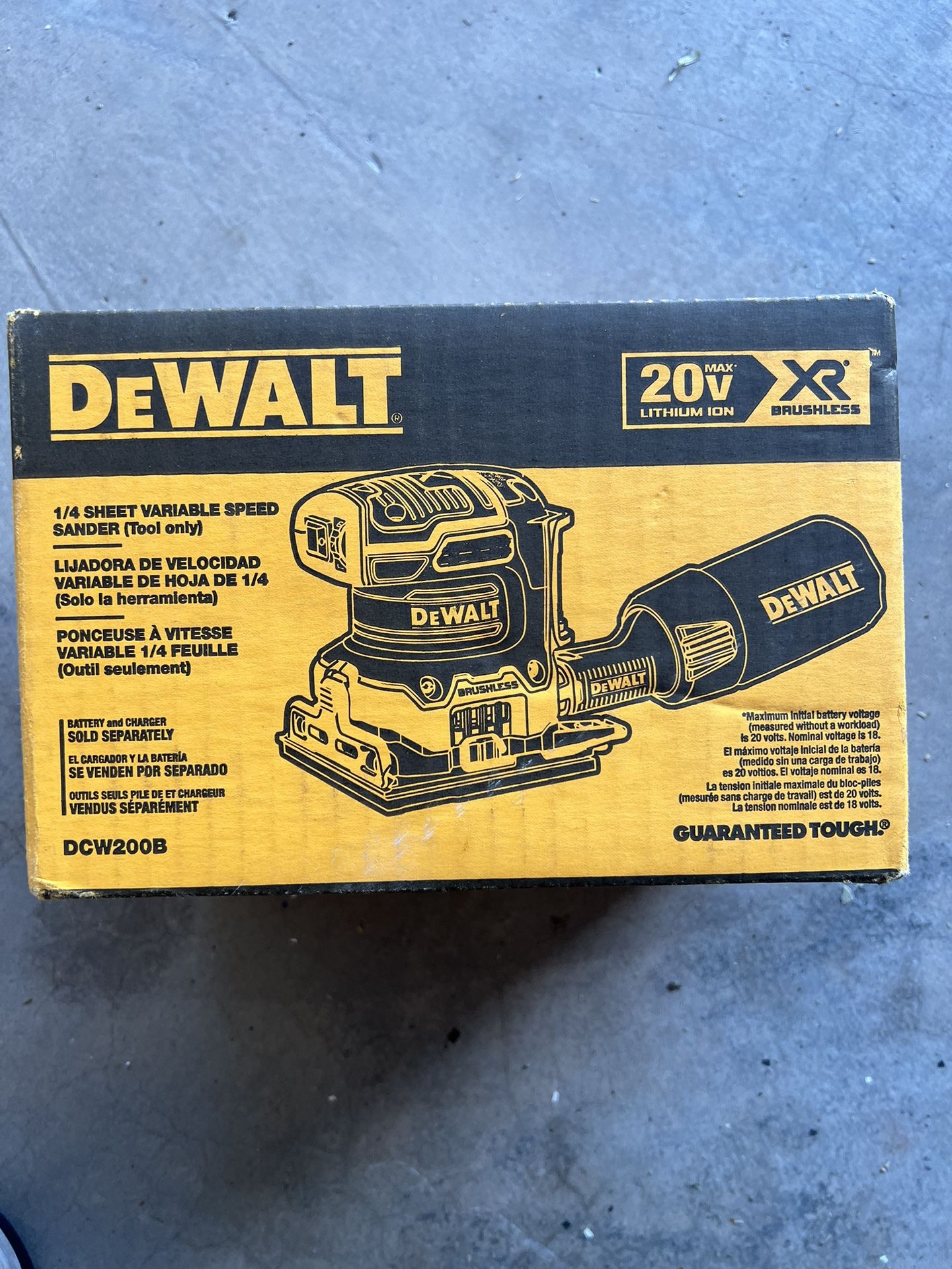 Variable Speed Cordless Palm Sander
