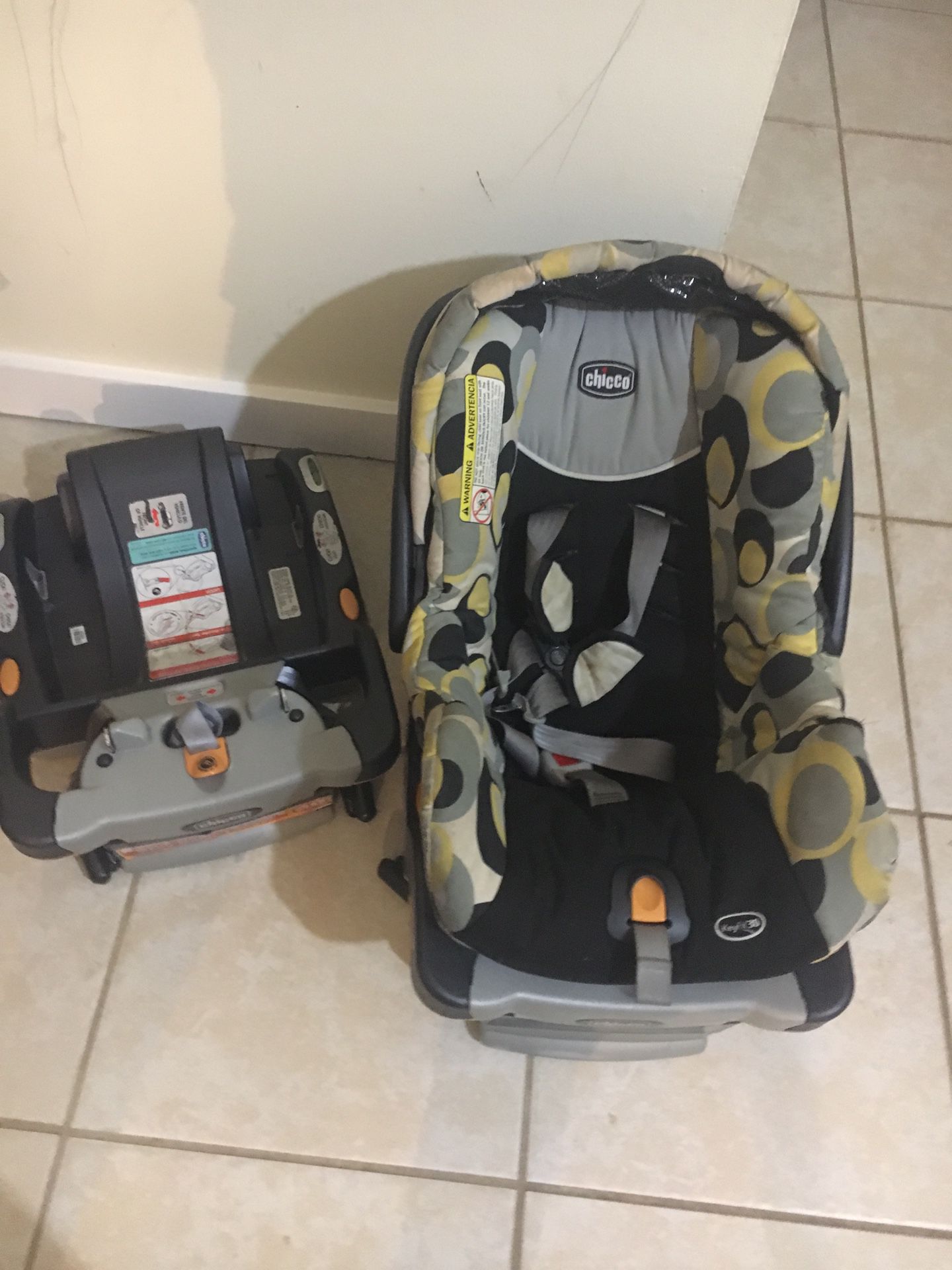 Infant car seat with extra base