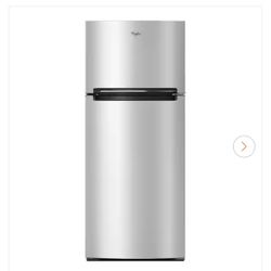 Brand New Whirlpool 18 cu. ft. Top Freezer Refrigerator in Stainless Steel