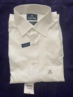 Stafford White Dress Shirt  New! 