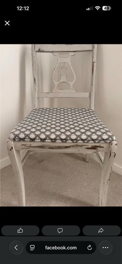Antique Distressed Wood Chair