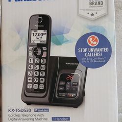 Panasonic Cordless Talking Caller ID &Answering Machine Phone 