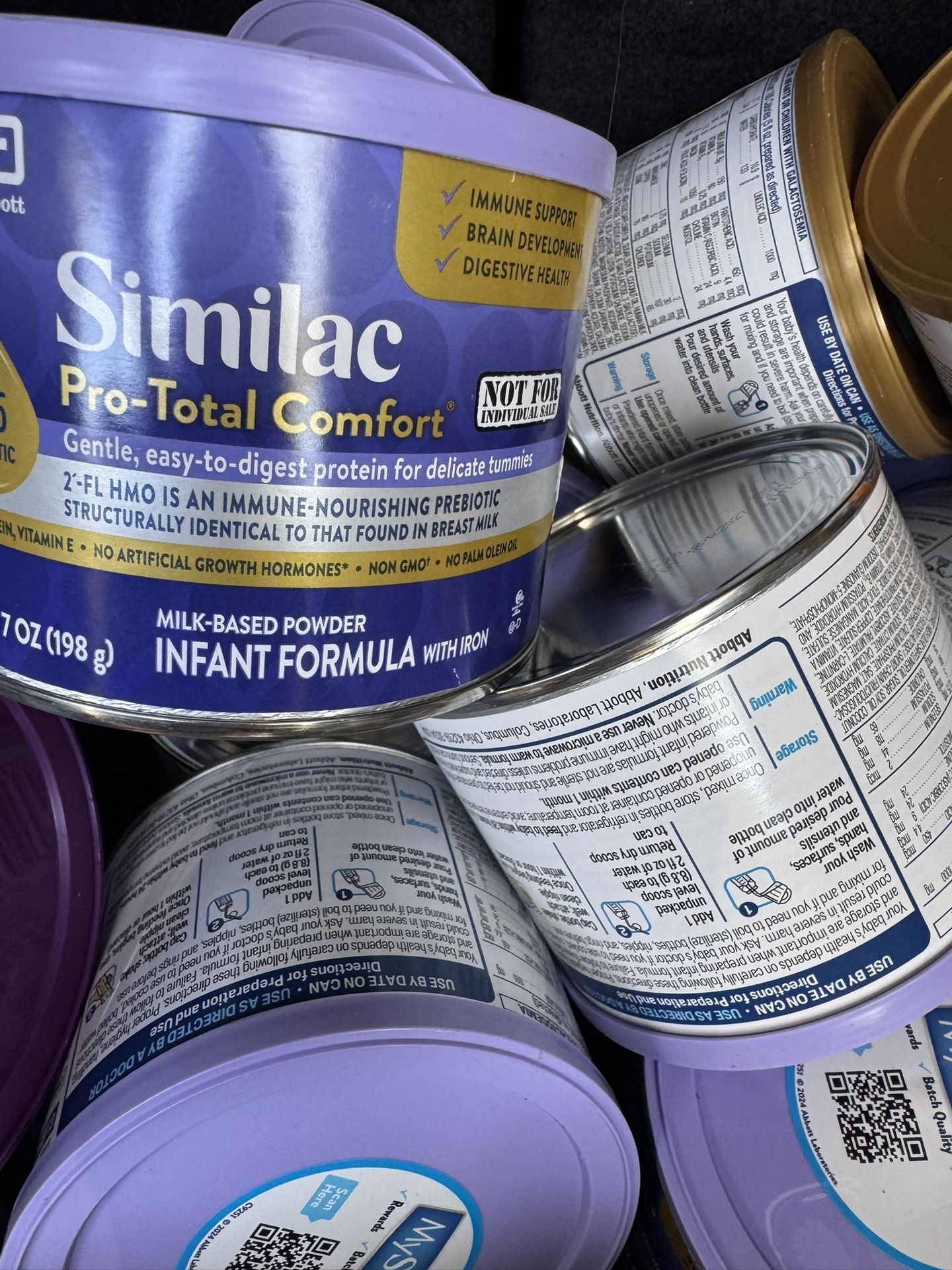 Similac Pro Total Comfort 7oz Cans Sell Or Trade For Enfamil/Similac 12 Oz Cans