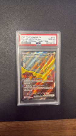 PSA 10 Pokemon Rockets Moltres Ex UPC 208