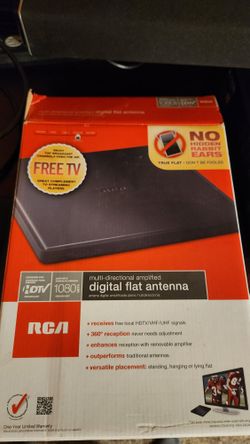 RCA Digital Multi-directional amplified flat antenna