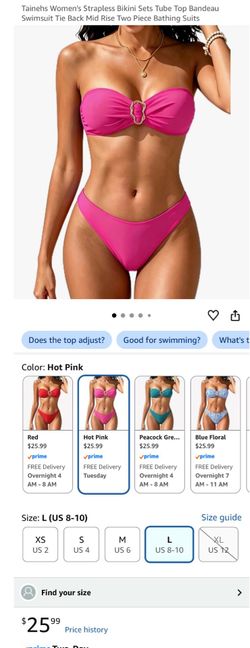 Strapless bikini set