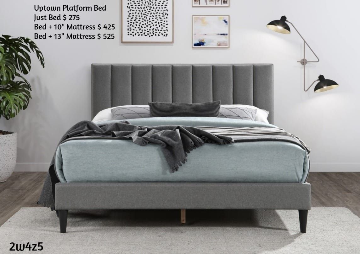 Uptown QUEEN PLATFORM BED