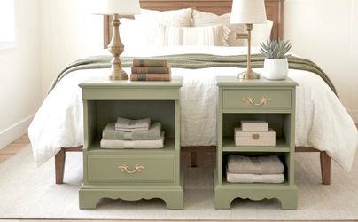 Vintage refinished nightstands