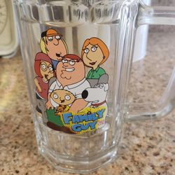 Family guy beer glass mug