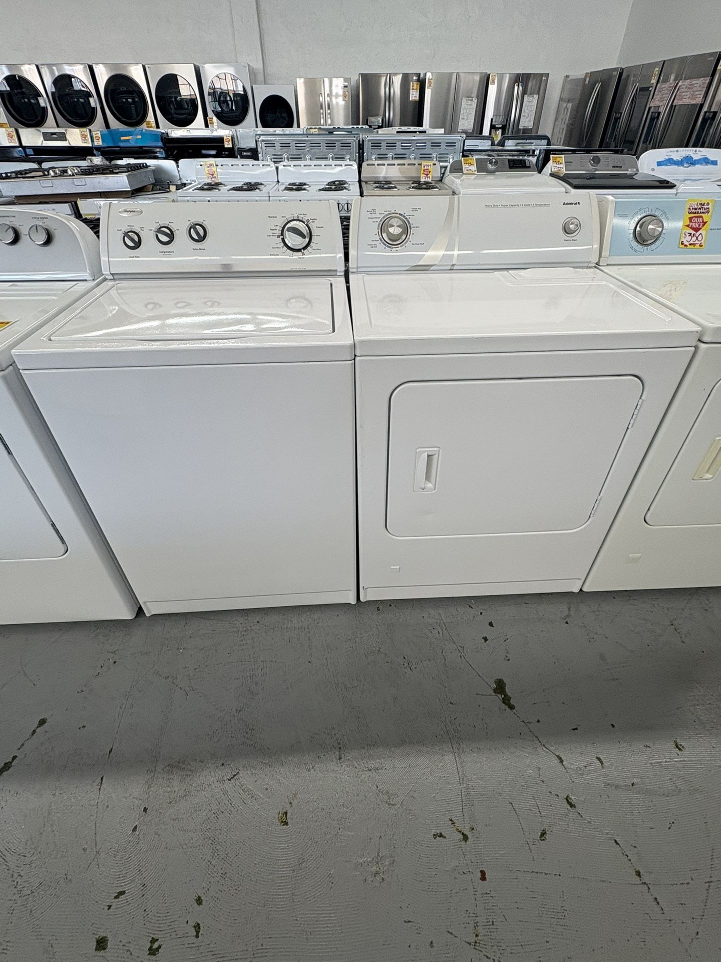 Used Set Washer And Dryer Gas / 3 Months Warranty