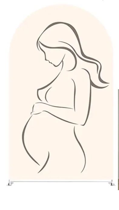 Ivory Maternity Arch Cover 7ft