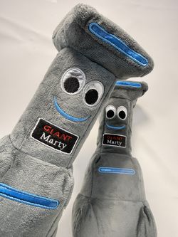GIANT Marty Vacuum Cleaner Plush Toys – Set of 2 – 12"