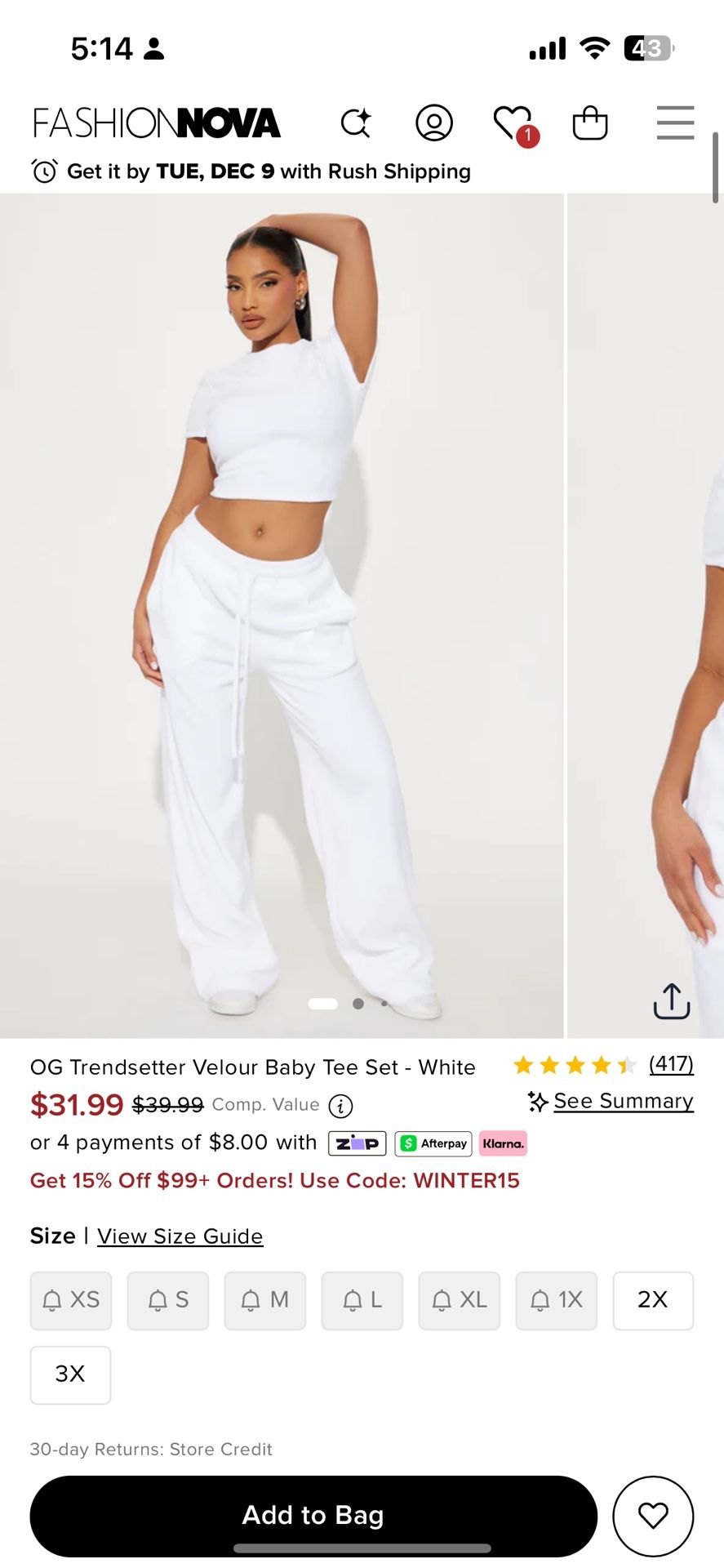 Velvet Pant Set ! Size Medium & Large Available