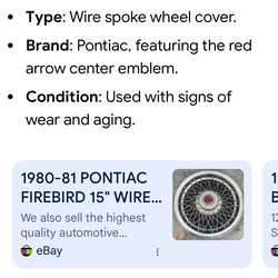 Vintage hubcaps for GM cars