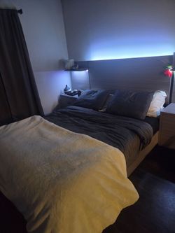 Bedframe and Nightstands for sale!