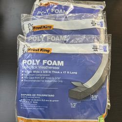 Frost King L342 Poly Foam Self Stick Weatherseal