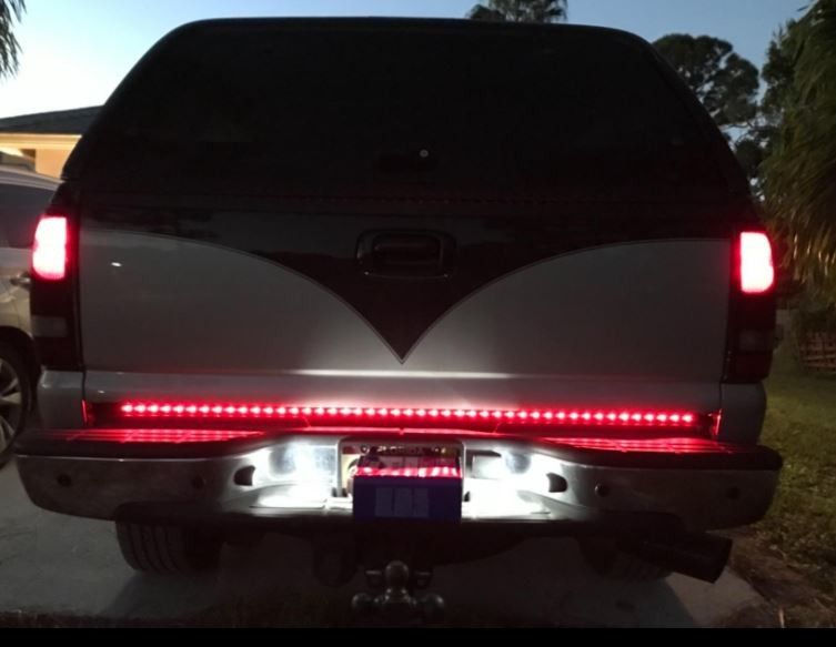 Light Up Your Way!! 60" Single Row LED Tailgate Light Bar, 5 Functions, IP67 Waterproof!!