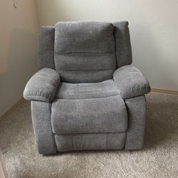 Grey Recline Rocking Chair 