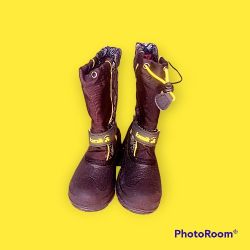 Boys Kamik Waterproof Snow Boots Size 12