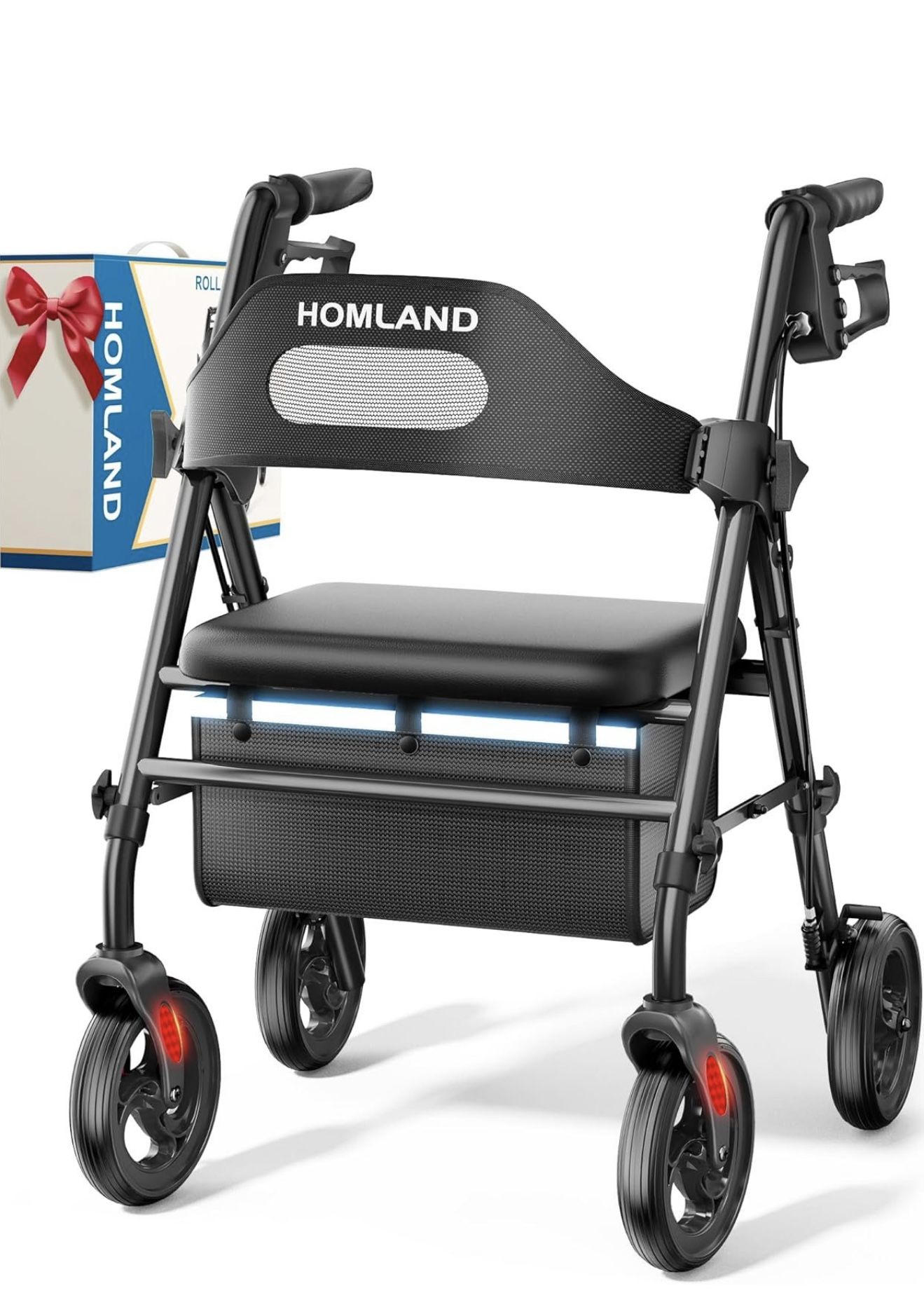 Foldable Rollator Walkers with Seat