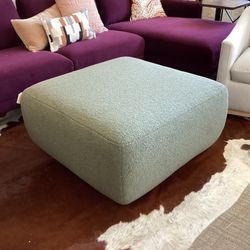 KARDIEL Forest Green Grizz Ottoman
