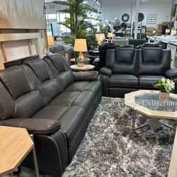 Delivery Available, 2Pcs Power Recliner Set,Gray Color, SKU#108089-SL