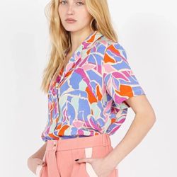 Chelly Short Sleeve Bowling Shirt NWOT from FRNCH