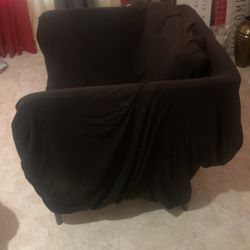 Two Set Of Chairs . Both Red One Has Black Cover Other Needs To Be Purchased 