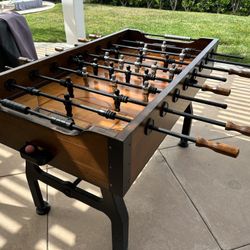 Solid Wood Foosball Table With Cover 