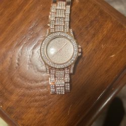 Beautiful All Diamond Watch No Brand Not Real Diamonds But Bling Bling And Is Custom And You Won’t Find One Like It Anywhere 