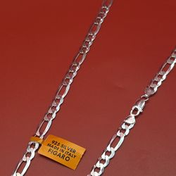 🔥 SOLID ITALIAN 925 STERLING SILVER FIGARO CHAIN – 8MM 🔥