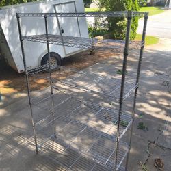 Chrome Wire Shelving Fully Assembled Ready To Use 