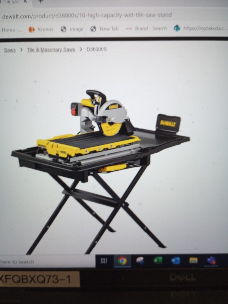 Dewalt model D36000 Wet Tile Saw High Capacitymo for Sale in Los