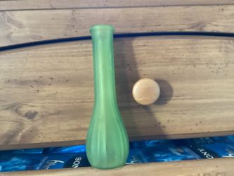 Green Glass Vase