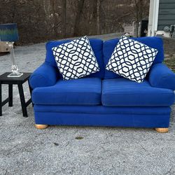 Lovely, Royal Blue Sofa, Loveseat